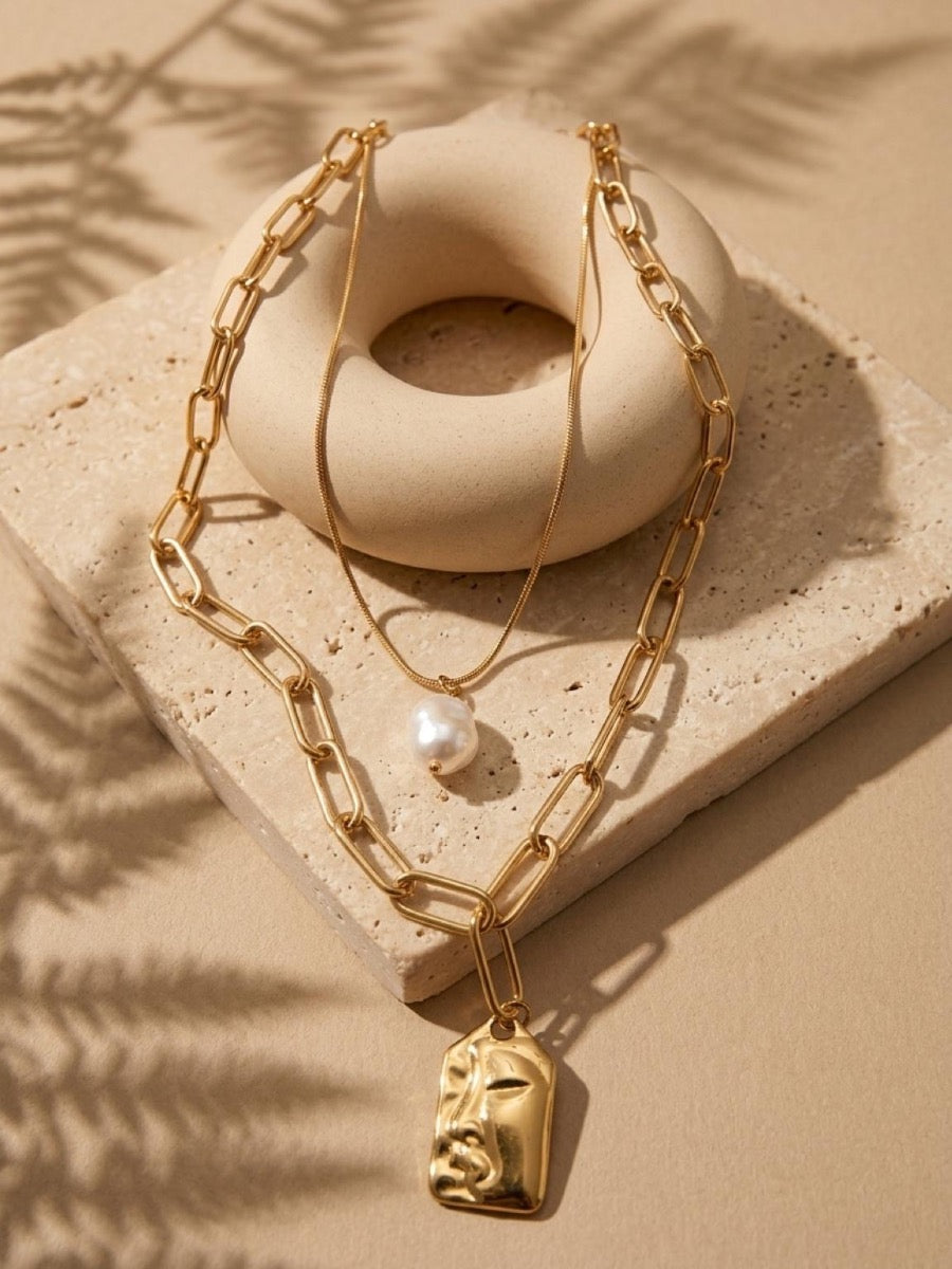 Layered necklace