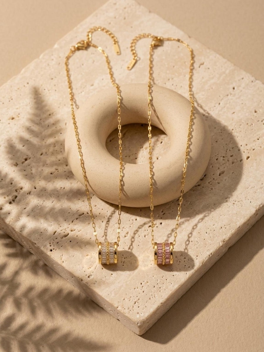 Zirconia charm chain