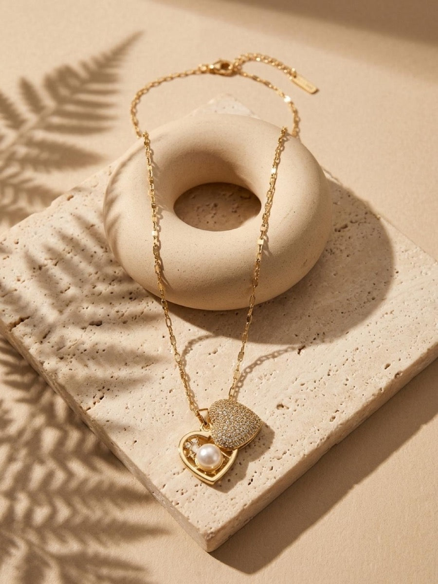Heart charm chain